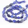Natural Blue Lapis Lazuli Smooth Daimond Beads Strand Length 13.5 Inches and Size 6.5mm to 12.5mm approx. 